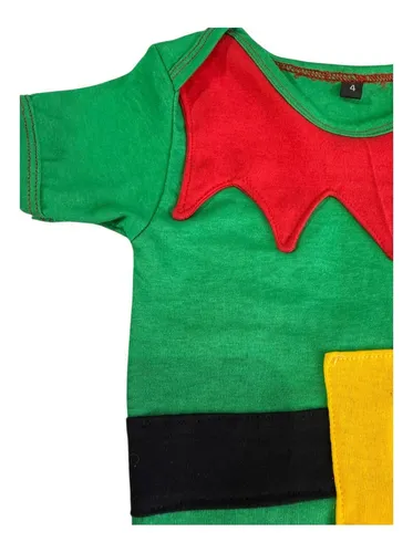 Body Duende Navideño  Bebés . Verde 9-12 M Artesanal — foto 2 · MadsJeez Marketplace