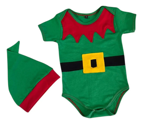 Body Duende Navideño  Bebés . Verde 9-12 M Artesanal — foto 11 · MadsJeez Marketplace