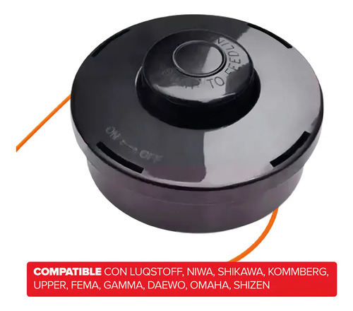 Carretel Kommberg Automatico Para Desmalezadora 42/52cc Negro — foto 2 · MadsJeez Marketplace