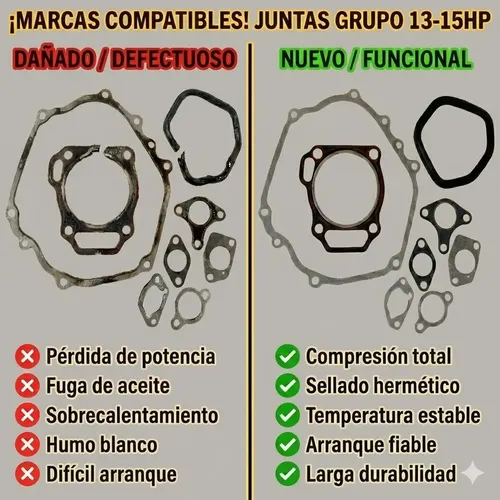 Kit Juntas Motor Gx390 13hp Grupo Electrgenos 6500w Chinos — foto 2 · MadsJeez Marketplace