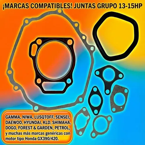 Kit Juntas Motor Gx390 13hp Grupo Electrgenos 6500w Chinos — foto 3 · MadsJeez Marketplace