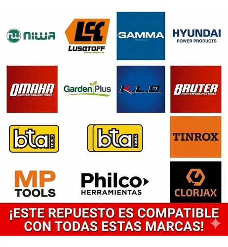 Tapa Polea Arranque Tipo Moño + Tuerca Cazoleta Desmalezador — foto 3 · MadsJeez Marketplace