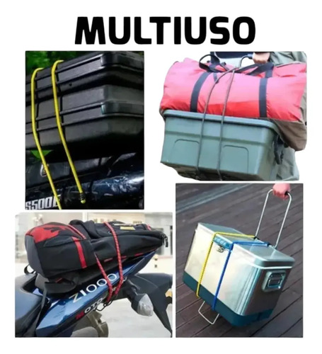 Tensor Elastico Con Ganchos 150 Cm Zunchos Cuatri Moto Auto Blanco — foto 2 · MadsJeez Marketplace