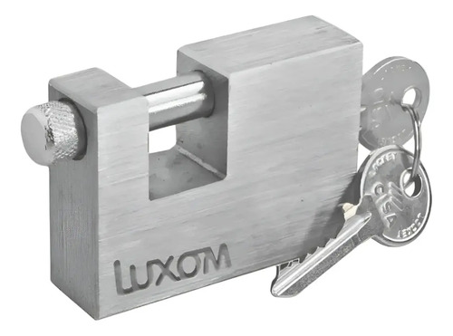 Candado Perno 70mm 3 Llaves Multipunto Hierro Luxom Premium Plateado — foto 6 · MadsJeez Marketplace