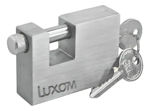 Candado Perno 80mm 3 Llaves Multipunto Hierro Luxom Plateado — foto 6 · MadsJeez Marketplace