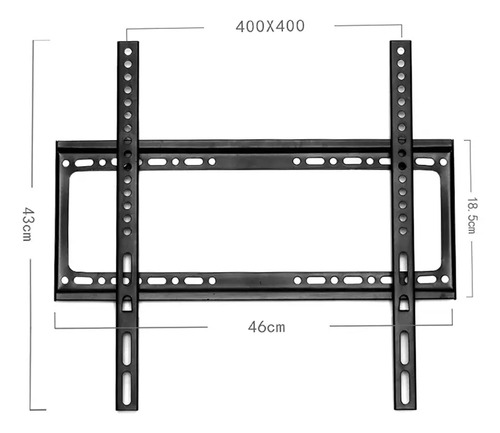 Soporte Fijo Jd So102 Para Tv 26 A 63 Pulgadas Aleación Acer Negro — foto 4 · MadsJeez Marketplace