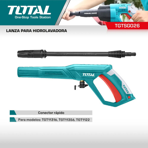 Lanza Para Hidrolavadora Conector Rapido Total Color Turques Turquesa — foto 2 · MadsJeez Marketplace