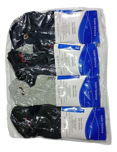 Pack X12 Pares De Soquetes Cortos Unisex Talle Único Negro 39-42 — foto 8 · MadsJeez Marketplace