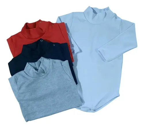 Bodys Bebe Media Polera Manga Larga 100% Algodon. Agua 0-1 M — foto 4 · MadsJeez Marketplace