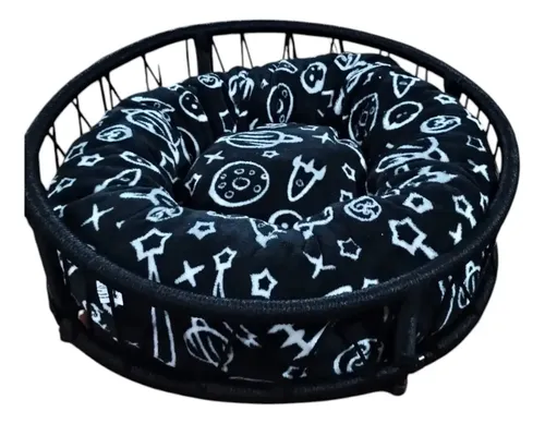 Cama Perro Gato Hierro Simil Yute Negro Sin Almohadon. 80 Cm — foto 2 · MadsJeez Marketplace