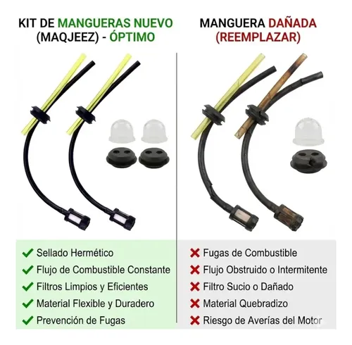 Kit Desmalezadoras 26/33/43/52cc Bombin Tapón Mangueras Niwa — foto 2 · MadsJeez Marketplace