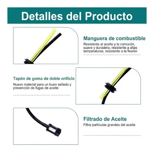 Kit Desmalezadoras 26/33/43/52cc Bombin Tapón Mangueras Niwa — foto 6 · MadsJeez Marketplace