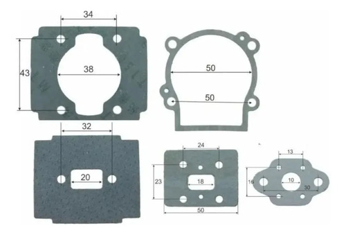Kit Juntas Motor Desmalezadora 26cc Premium China Niwa Gamma — foto 2 · MadsJeez Marketplace