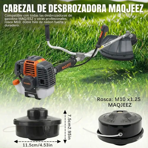 X2 Carretel Porta Tanza Desmalezadora Automático Universal Rojo — foto 3 · MadsJeez Marketplace