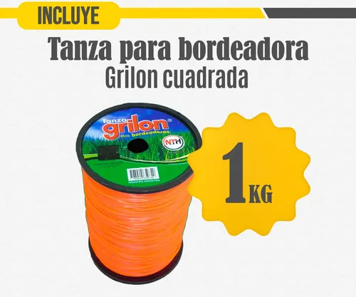 Tanza Grilon 2,5mm Cuadrada Desmalezadora Motoguadaña X 1kg Color Naranja — foto 2 · MadsJeez Marketplace
