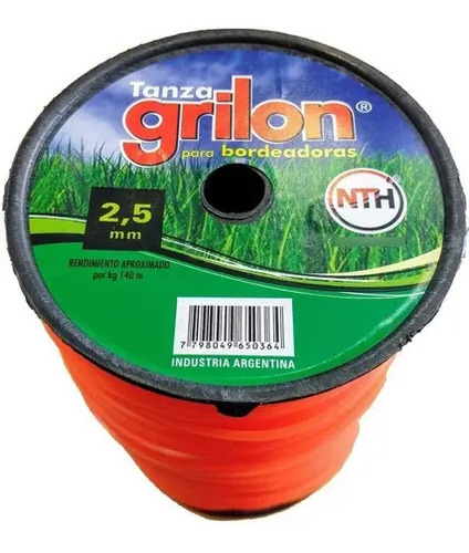 Tanza Grilon 2,5mm Cuadrada Desmalezadora Motoguadaña X 1kg Color Naranja — foto 4 · MadsJeez Marketplace