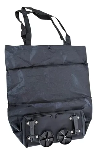 Carrito De Compras Con Ruedas Plegable  Premiun Negro Negro — foto 7 · MadsJeez Marketplace