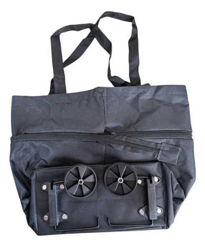 Carrito De Compras Con Ruedas Plegable  Premiun Negro Negro — foto 10 · MadsJeez Marketplace
