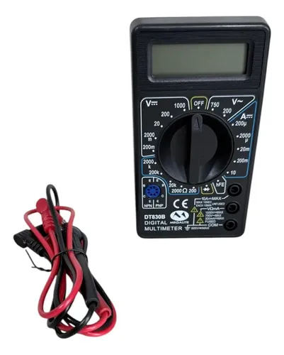 Multimetro Tester Compacto Digital Profesional Con Cables — foto 5 · MadsJeez Marketplace