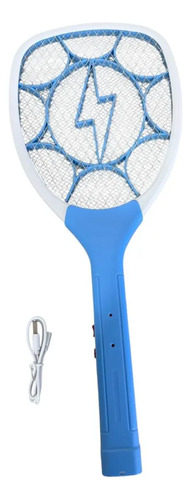 Raqueta Mata Mosquitos Moscas Premium Recargable Usb Azul Acero — foto 8 · MadsJeez Marketplace