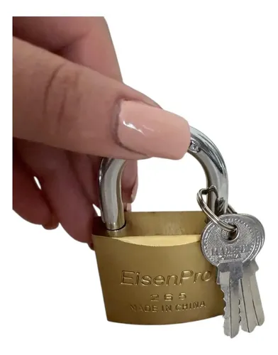 Candado  50mm 3 Llaves Reforzado Bronce Premium Bronce — foto 6 · MadsJeez Marketplace