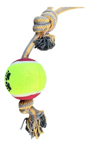 Juguete Tirador Aro Con Pelota Tipo Tenis Mascotas Grandes Amarillo — foto 5 · MadsJeez Marketplace