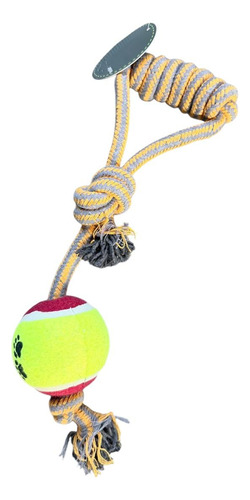 Juguete Tirador Aro Con Pelota Tipo Tenis Mascotas Grandes Amarillo — foto 6 · MadsJeez Marketplace