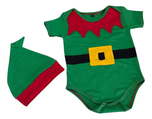 Body Navideño Bebe Duende Verde Verde 9-12 M — foto 9 · MadsJeez Marketplace