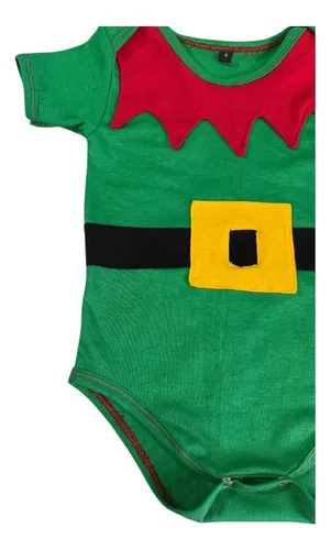 Body Navideño Bebe Duende Verde Verde 1-3 M — foto 4 · MadsJeez Marketplace