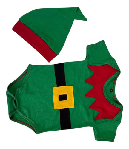 Body Navideño Bebe Duende Verde Verde 1-3 M — foto 8 · MadsJeez Marketplace