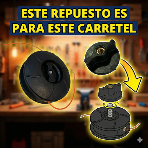 Tuerca Mariposa Carretel Corte Bajo Chino — foto 2 · MadsJeez Marketplace