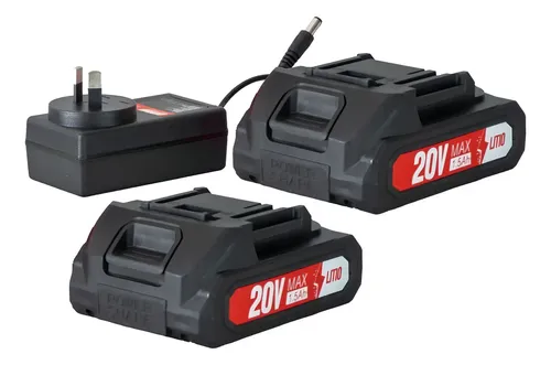 Taladro Atornillador Percutor Brushless Omaha 20v 45nm 2 Baterías Cargador Rojo 50/60hz — foto 3 · MadsJeez Marketplace