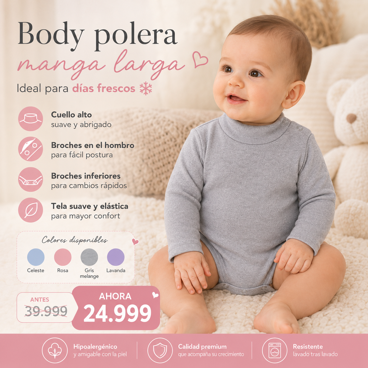 Body Polera Manga Larga · Mellimelos — foto 7 · MadsJeez Marketplace