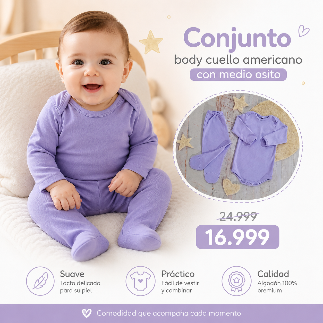 Body Cuello Americano + Medio Osito · Mellimelos — foto 7 · MadsJeez Marketplace