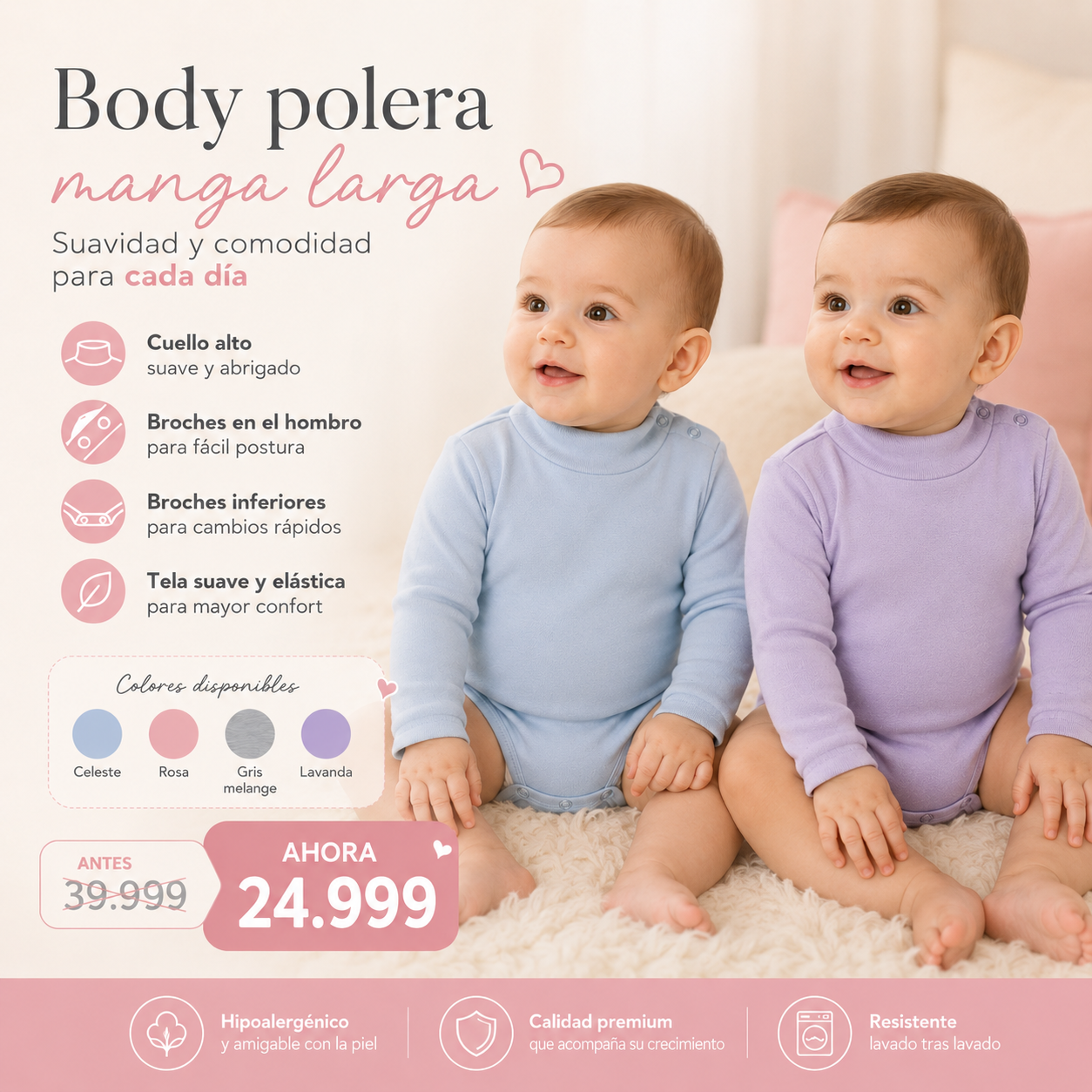 Body Polera Manga Larga · Mellimelos — foto 6 · MadsJeez Marketplace