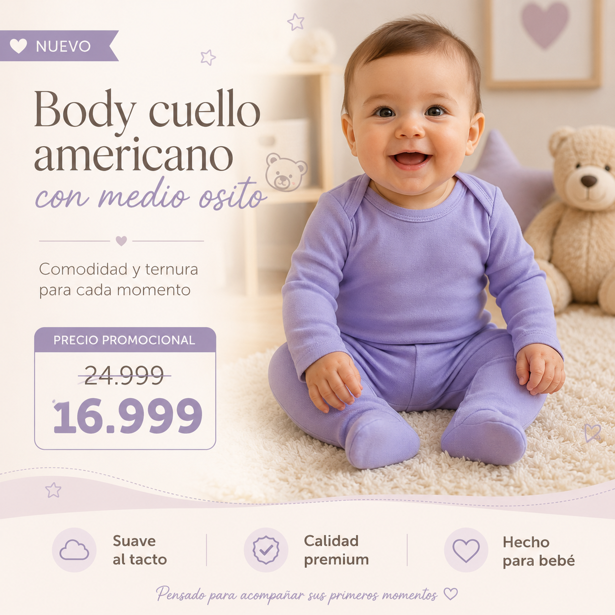 Body Cuello Americano + Medio Osito · Mellimelos — foto 9 · MadsJeez Marketplace