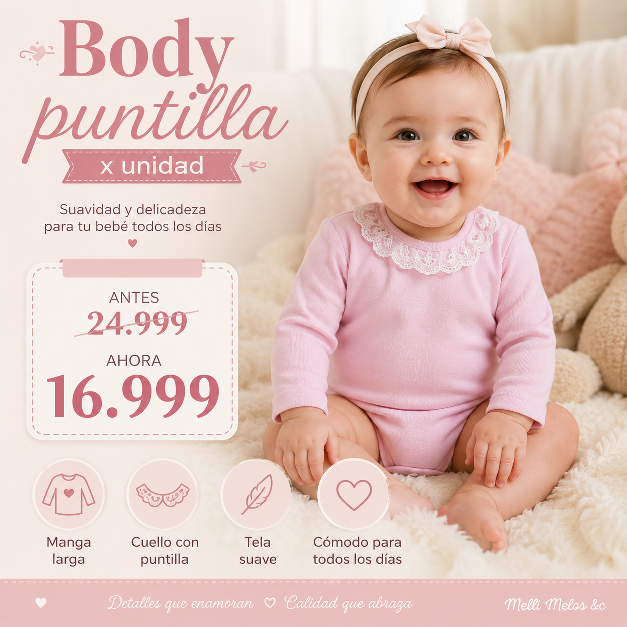 Body Puntilla x Unidad · Mellimelos — foto 2 · MadsJeez Marketplace
