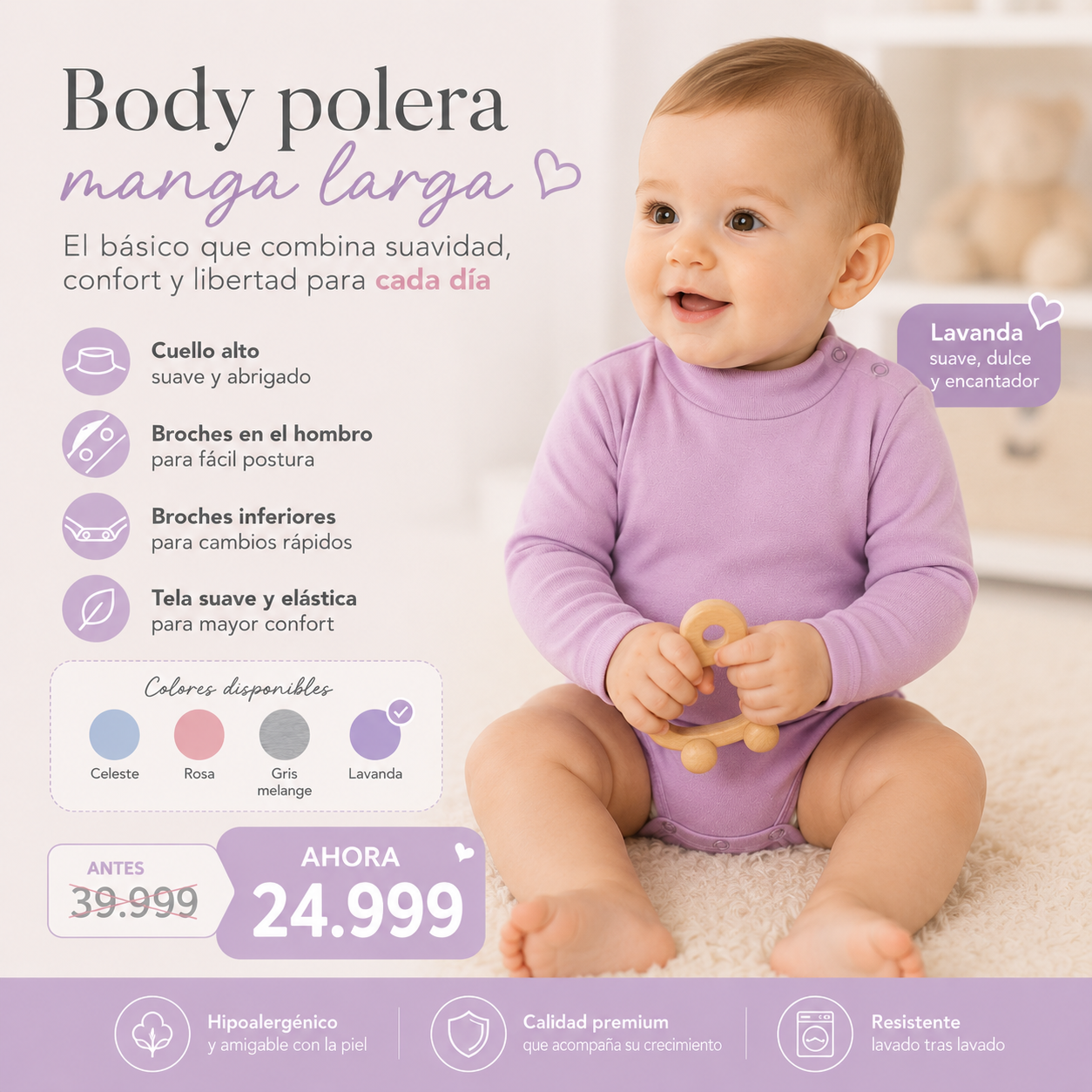 Body Polera Manga Larga · Mellimelos — foto 4 · MadsJeez Marketplace