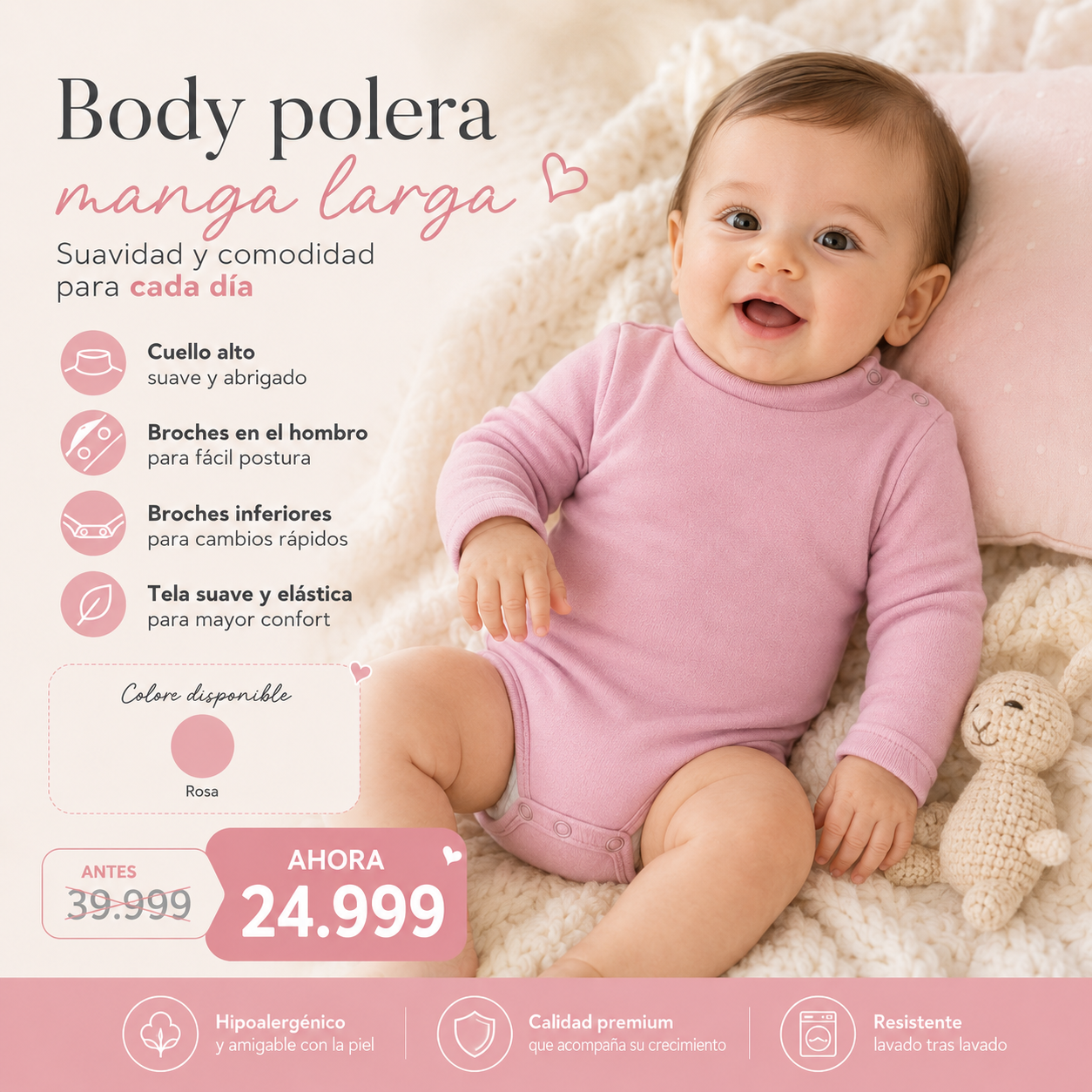 Body Polera Manga Larga · Mellimelos — foto 10 · MadsJeez Marketplace