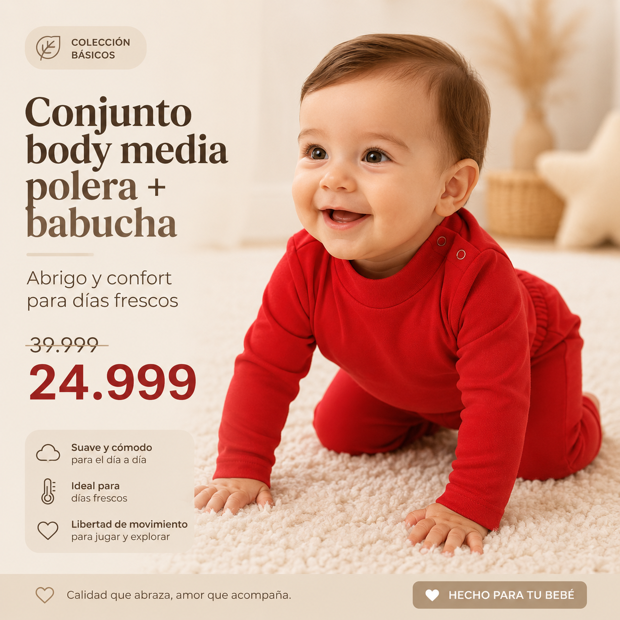 Conjunto Body Media Polera + Babucha · Mellimelos — foto 3 · MadsJeez Marketplace