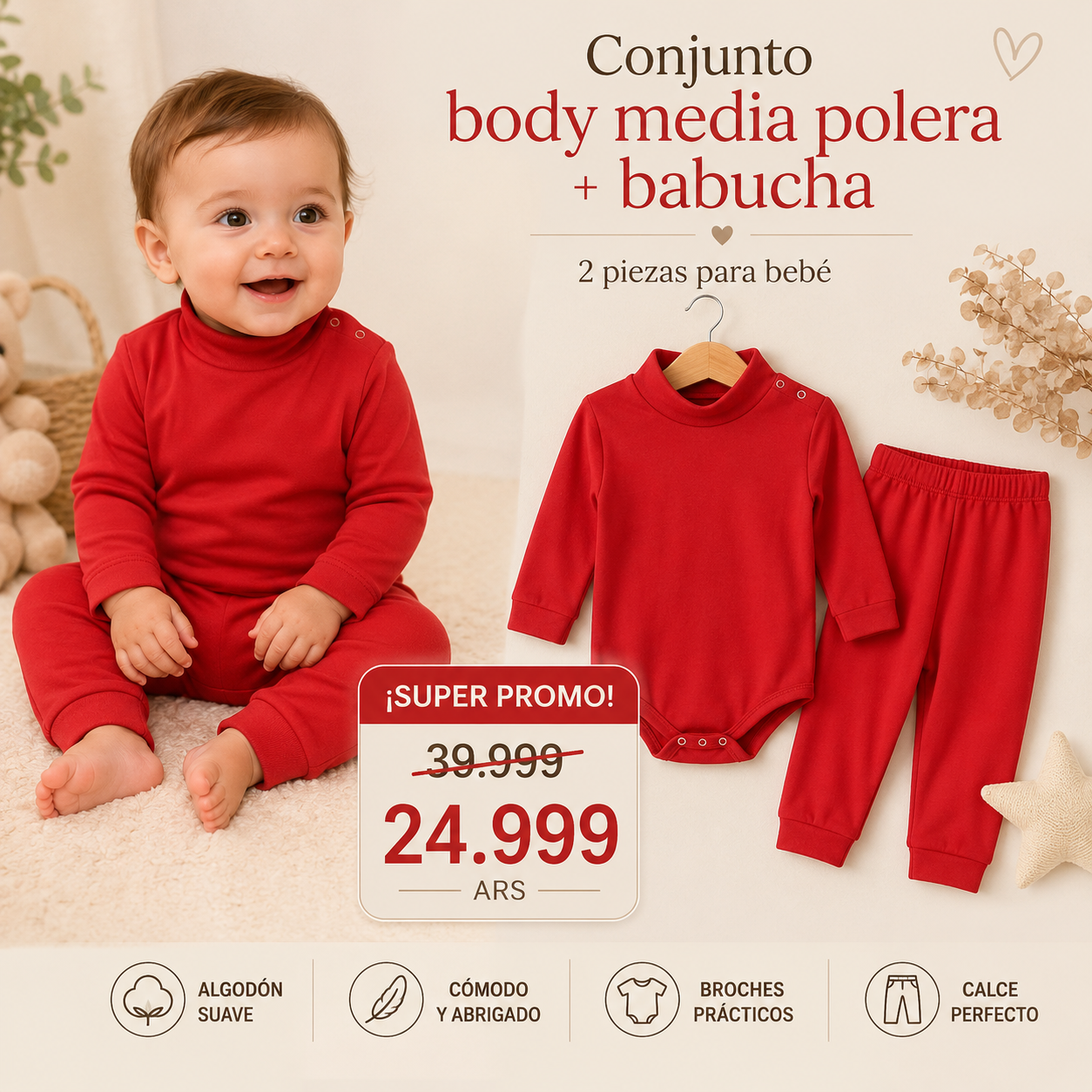 Conjunto Body Media Polera + Babucha · Mellimelos — foto 8 · MadsJeez Marketplace
